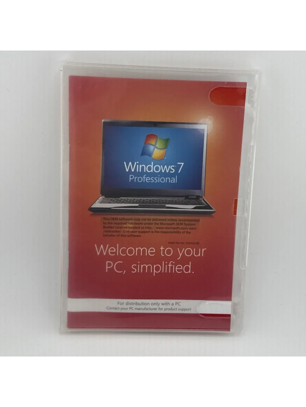 Windows 7 Professional 64-Bit Software SP 1 *No Product Key*